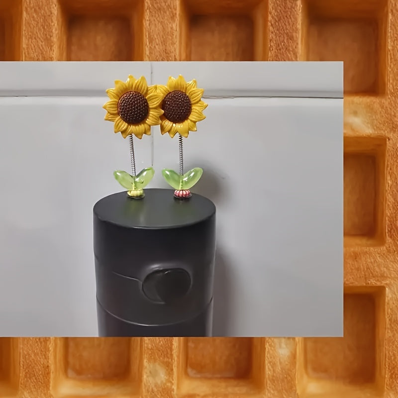 5 dona Gullar Resin Avtomobil Paneli Dekoratsiyalari Avtomobil Ichki Ekipajlari