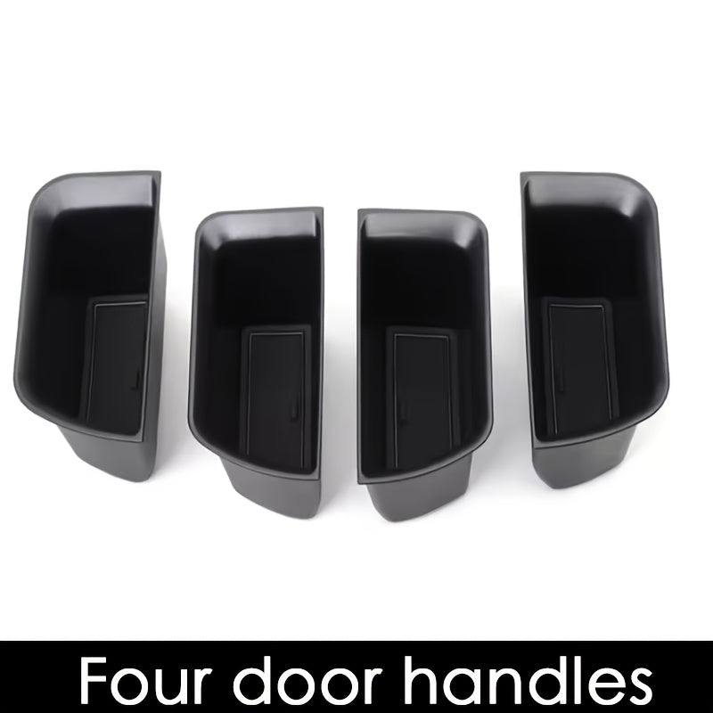 Car Interior Storage Box Black Organizer for SUV Door Tidy
