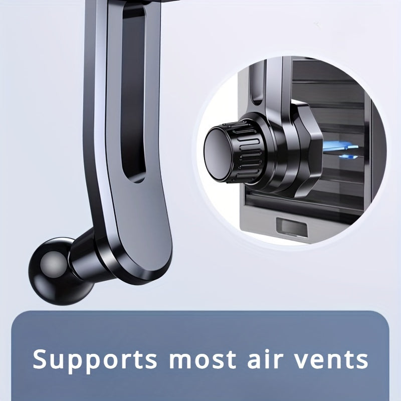 Avtomobil telefoni uchun tutqich havo ventili uchun o'rnatish, aylanadigan panel navigatsiya aksessuari