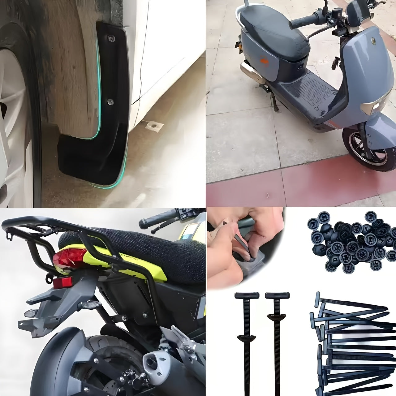 Universal Security Buckle for Motorcycle and Car Bumper, Durable Steel