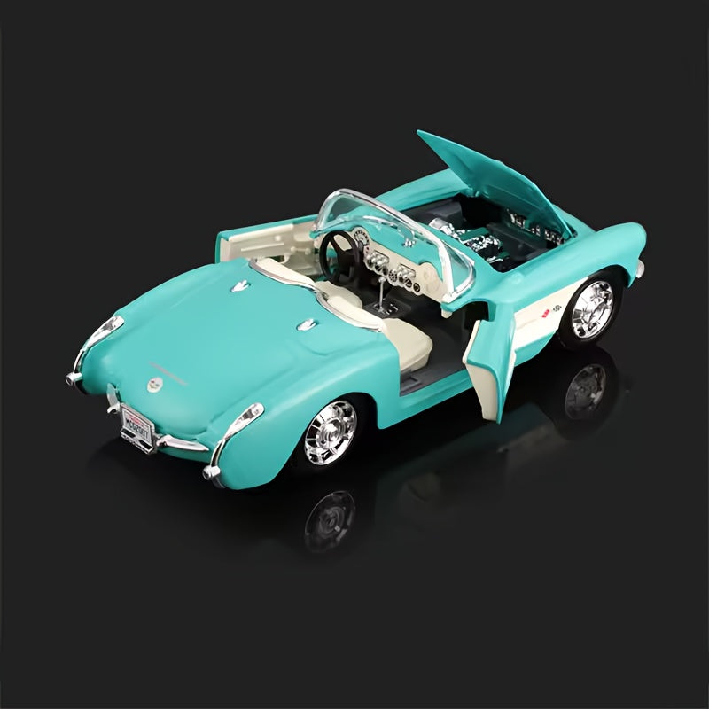 Kids Green Alloy Roadster Model Diecast Convertible Car Toy