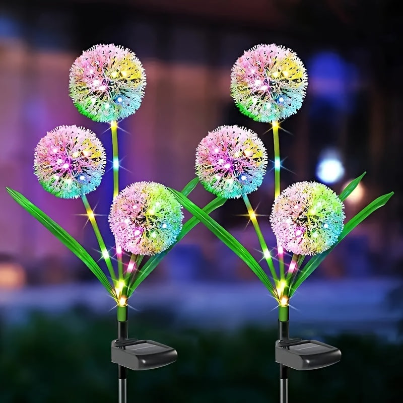 Solar Dandelion LED Garden Stake Light Waterproof Outdoor Yard Decor