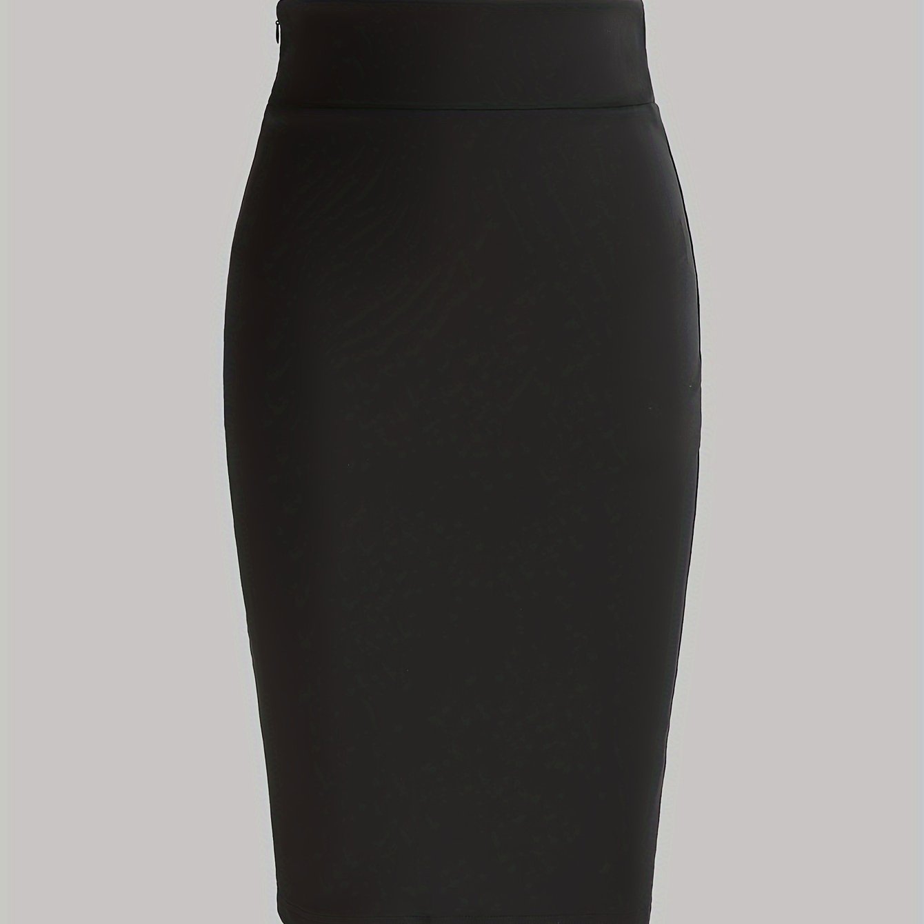 Women's High Waist Bodycon Skirt Solid Knee-Length Sheath Spring Summer