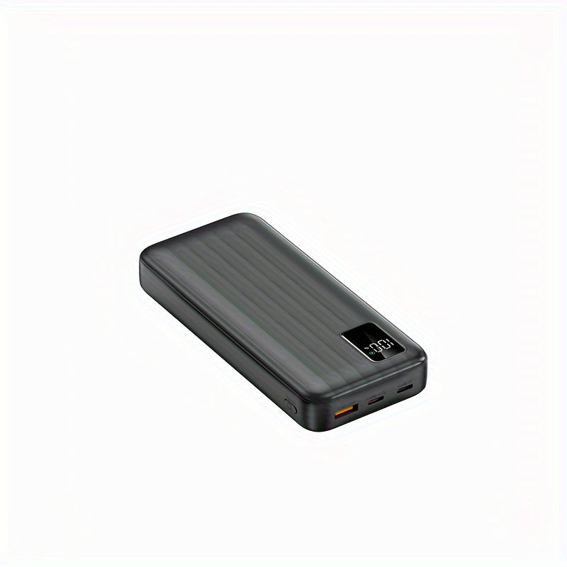 20000mAh Portable Power Bank with 22.5W Fast Charging USB Type-C LED Display Dual Input Output Compact