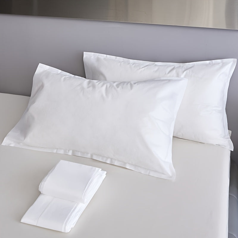 Disposable White Travel Pillow Covers Pair Non-Woven Breathable Sterile Hotel Salon