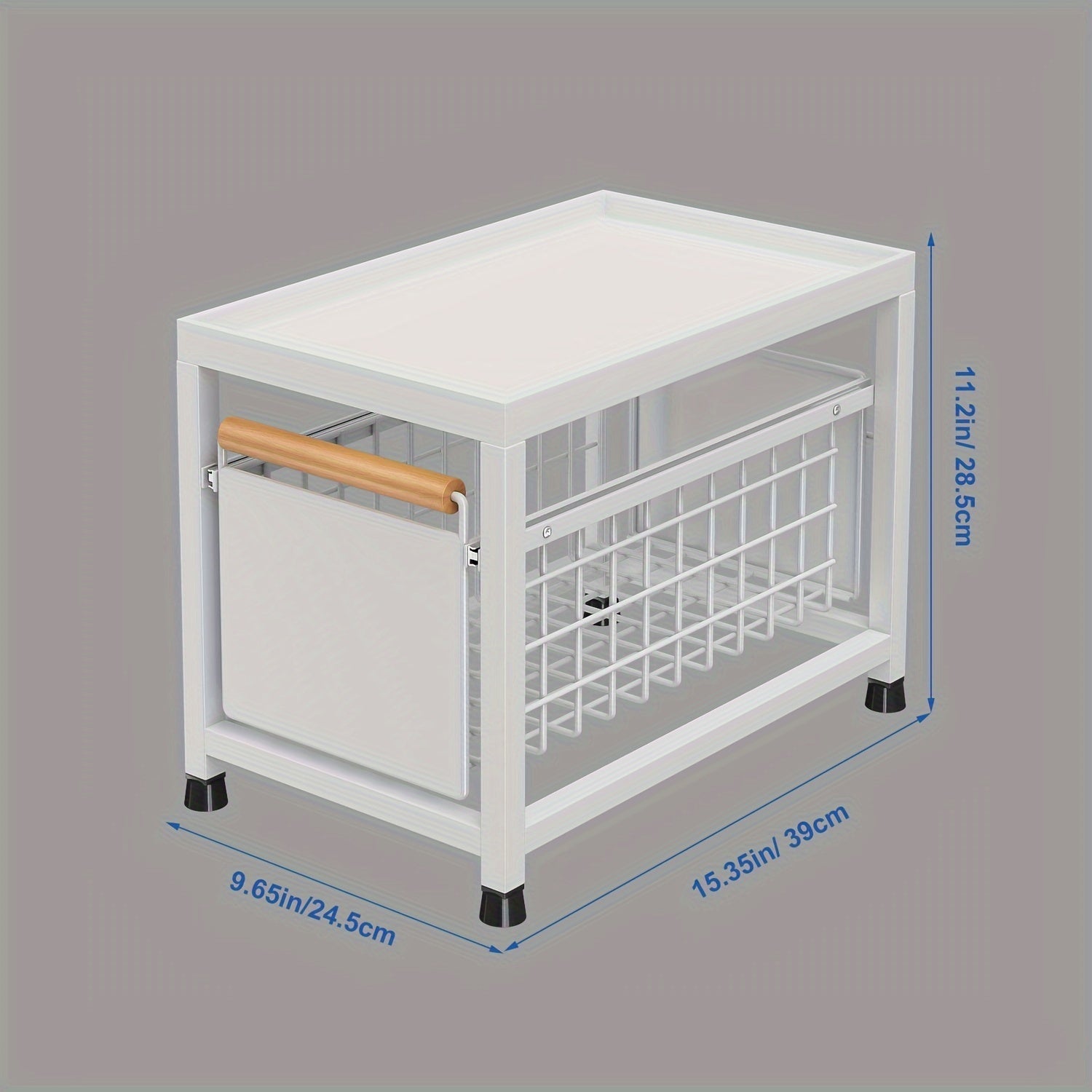 Kitchen Spice Rack Organizer Pull-Out Cabinet Storage Durable Easy Install