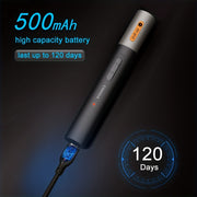 Rechargeable metal alloy nose hair trimmer with precision blades