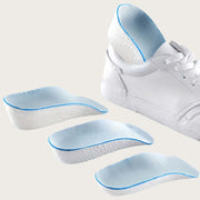 Unisex balandlikni oshiruvchi insoles nafas oladigan arka qo‘llab-quvvatlash oyoq kiyim padlari