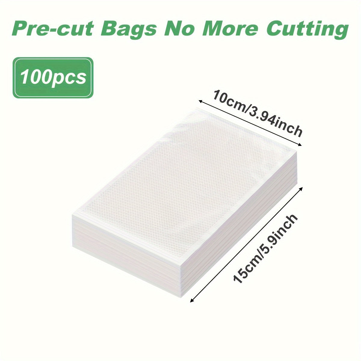 BPA-Free Food Vacuum Sealer Bags for Food Preservation, Multiple Sizes