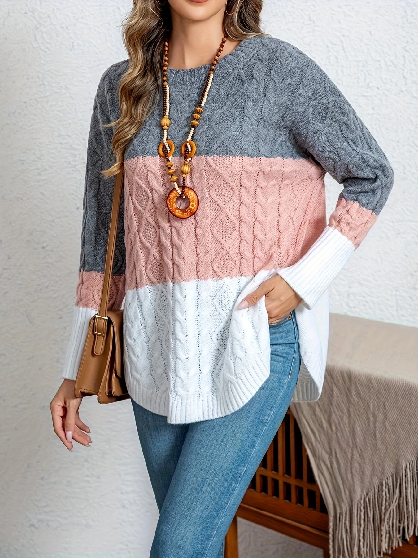 Women's Retro Niche Knit Soft Sweater Autumn Winter Twist Top