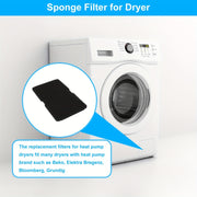 10pcs Dryer Foam Filters Replacement for Condenser and Heat Pump 240x155x11mm