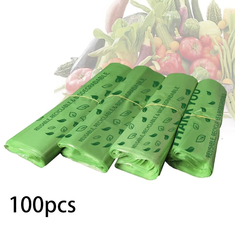 Juego de 100 bolsas de plástico duraderas para frutas y verduras