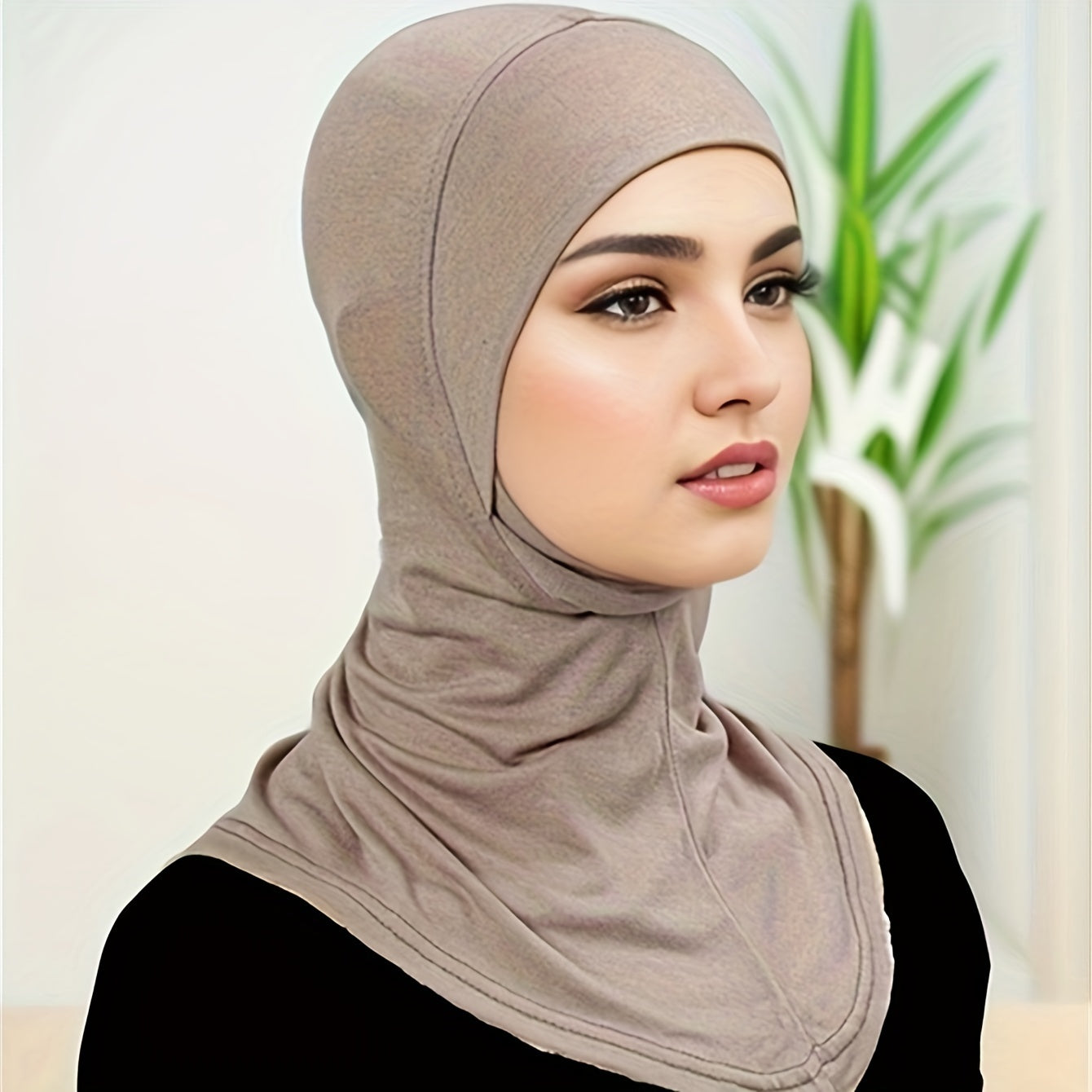 Breathable Ramadan Hijab Cap with Turban Under Scarf for Muslim Women