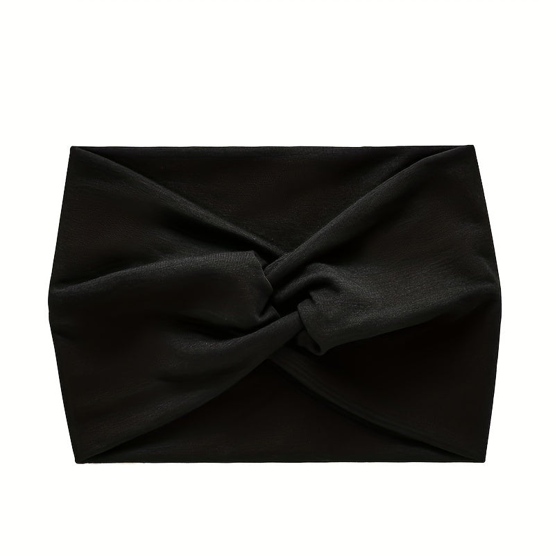 Women's Leopard Print Polyester Sports Headband Sweat Absorbing Breathable