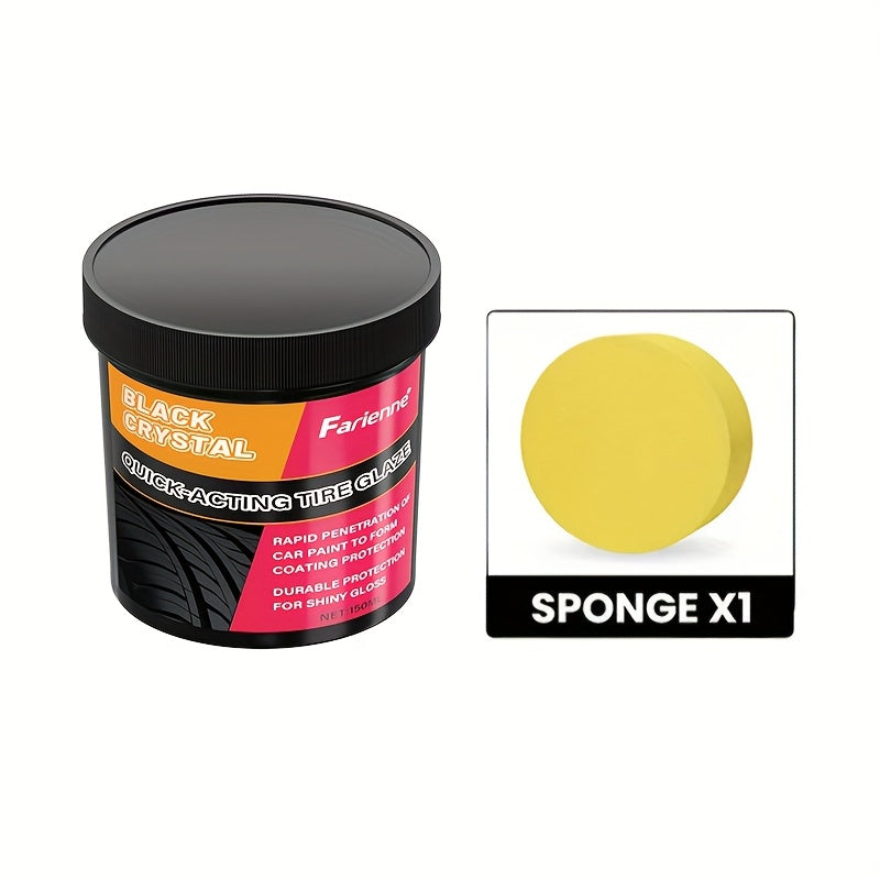 Universal Car Interior Repair Kit Plastic Cream Tire Gloss Protector 5.29oz