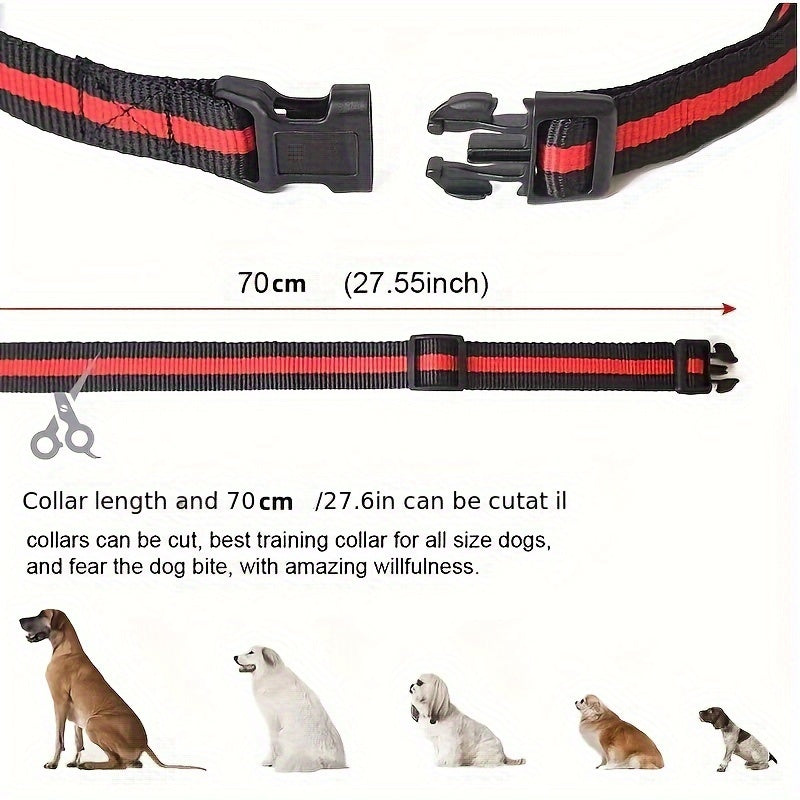 Collar de entrenamiento para mascotas recargable con mando a distancia de 500m, modos de vibración, choque eléctrico, zumbido, carga USB