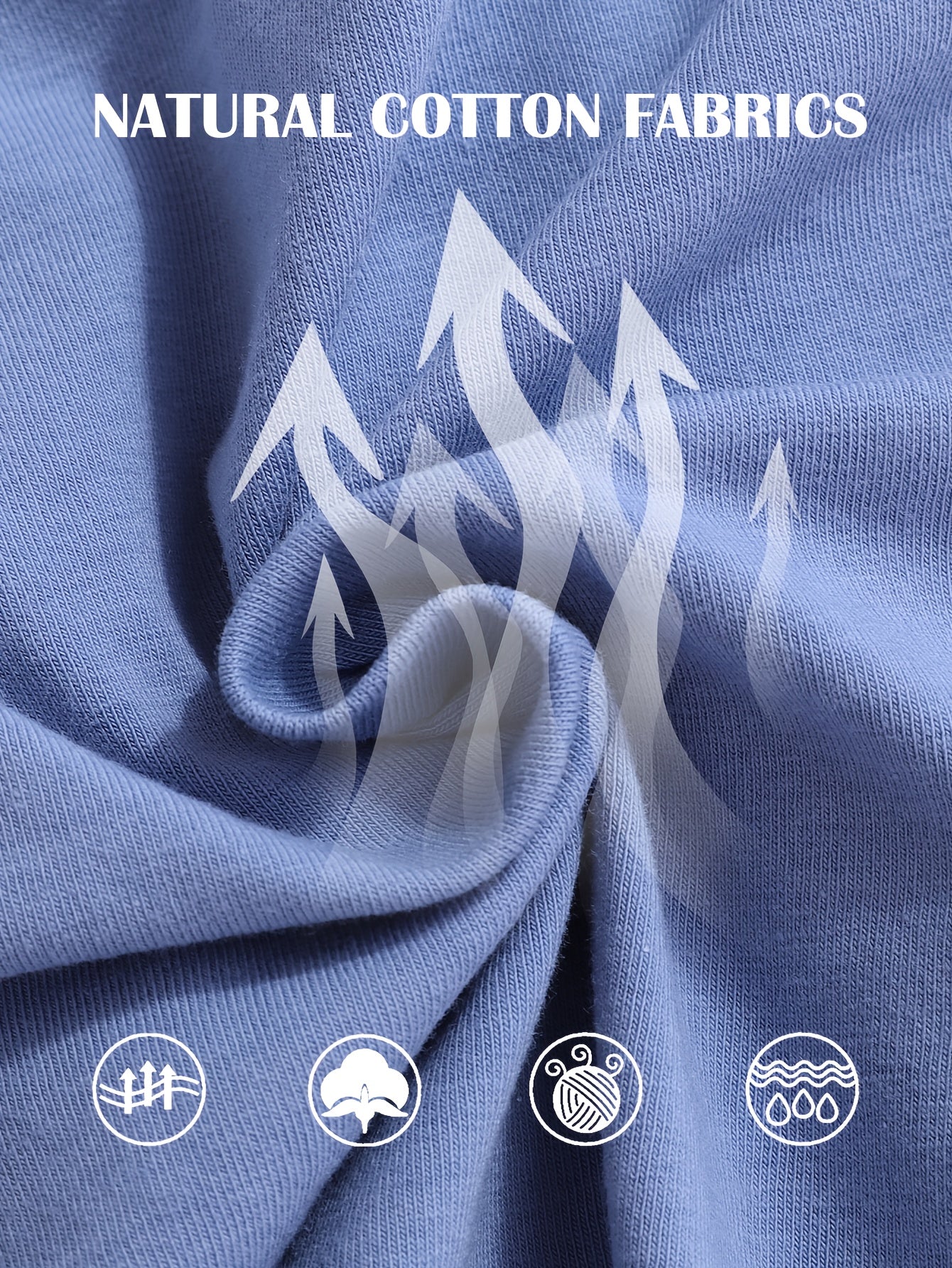 Men's Cotton Boxer Briefs 4 Pack Breathable Stretch Jacquard Waistband