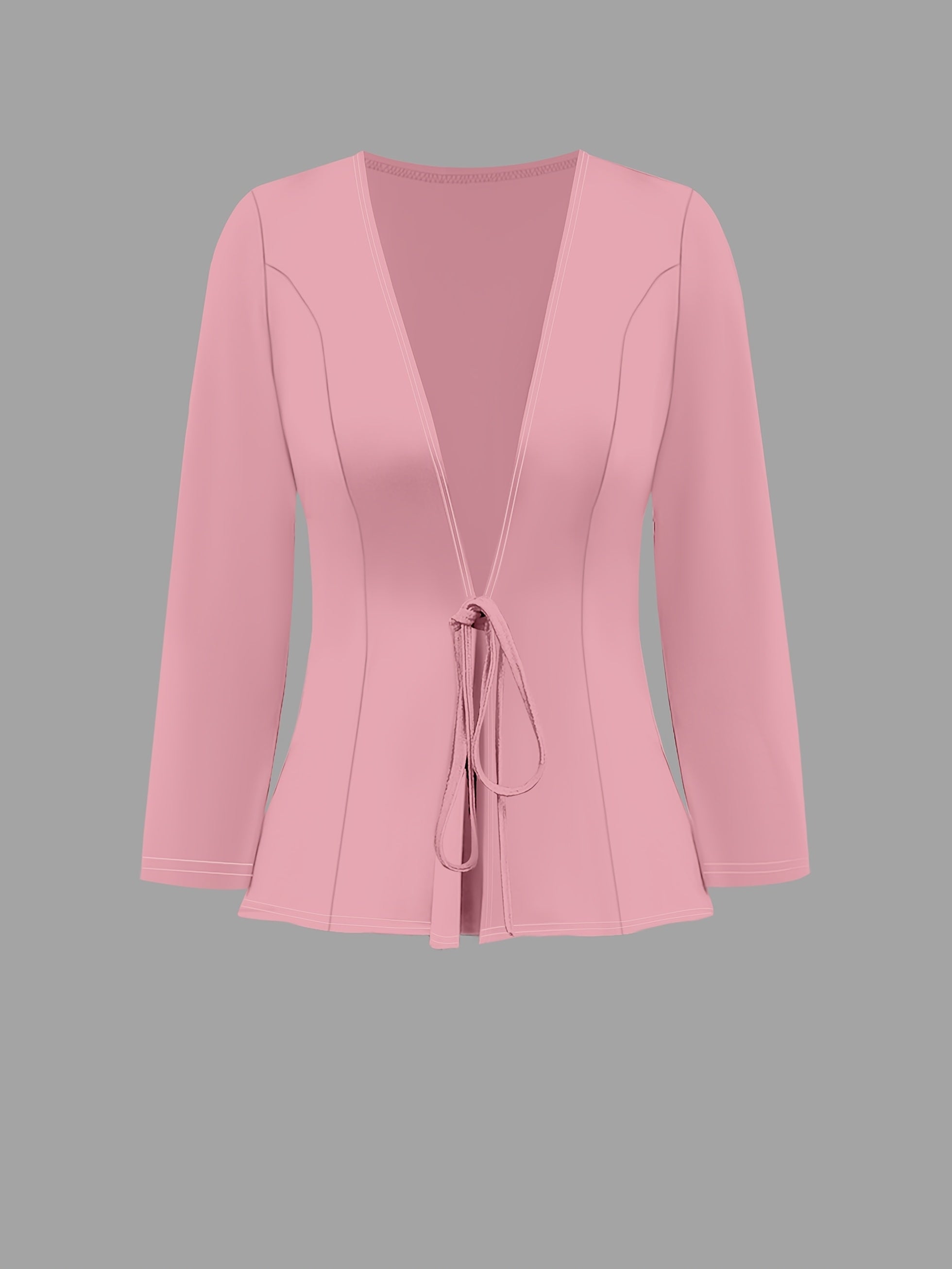 Women's Elegant 2-Piece Set Lace-Up Cardigan and Rose Flower Dress Polyester Floral All-Season