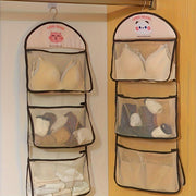 3-Tier Hanging Wardrobe Organizer Mesh Storage Rack for Socks Underwear Closet Space Saver