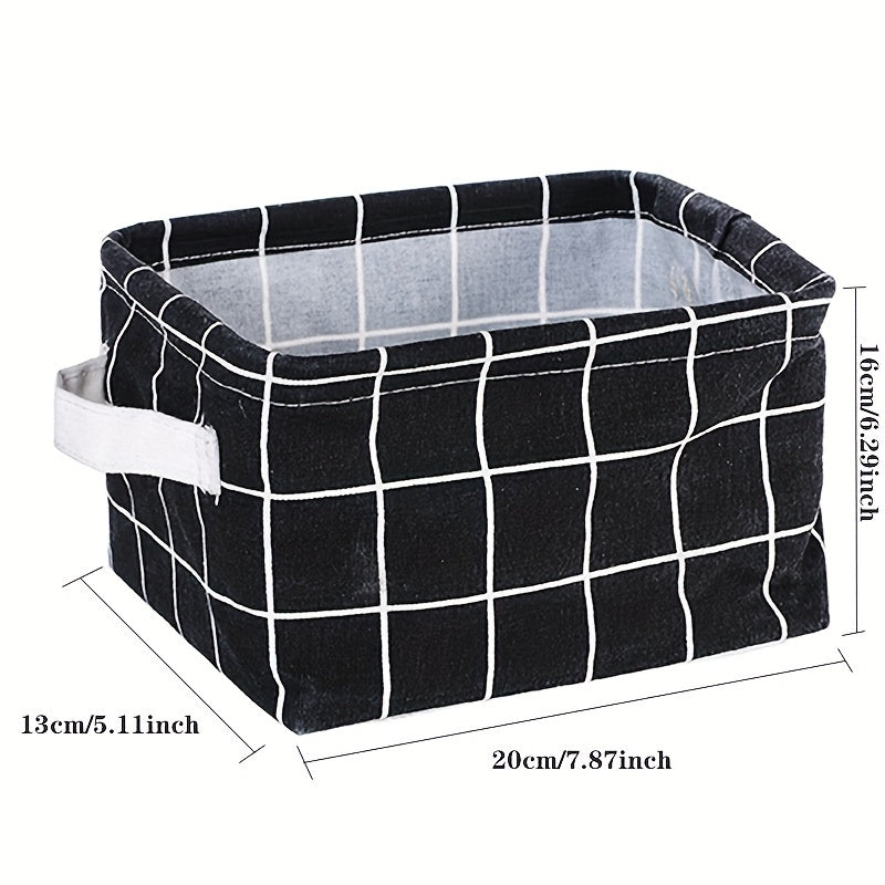 Kanvas saqlash savatlari stol, yotoqxona, kosmetika, paypoq, kir yuvish uchun tashkil qilish uchun, xalqaro uslub