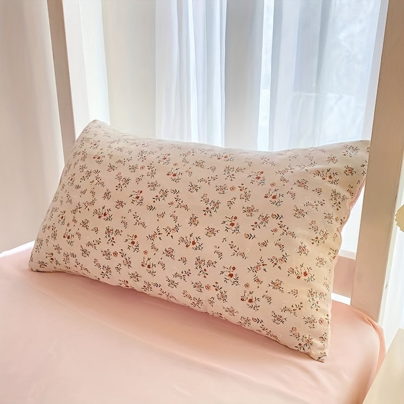 Printed Pastoral Pillowcases Set with Deep Pockets for Bedroom and Guest Use