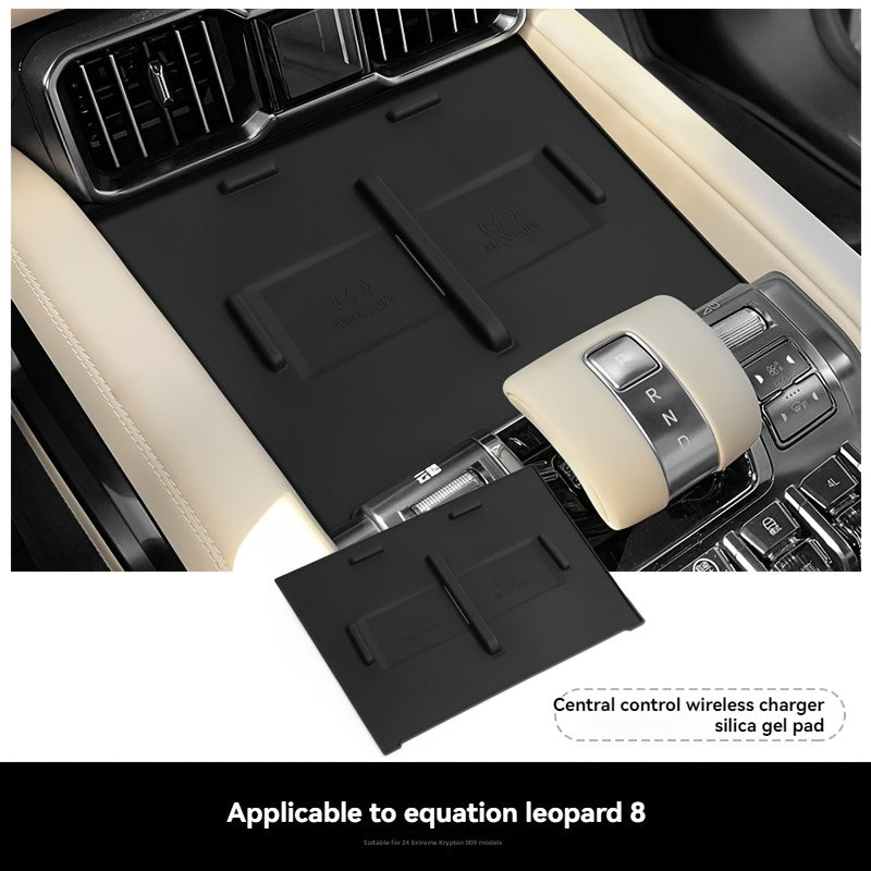 Wireless Charging Anti-Slip Mat for Car Dashboard Durable Silicone Organizer