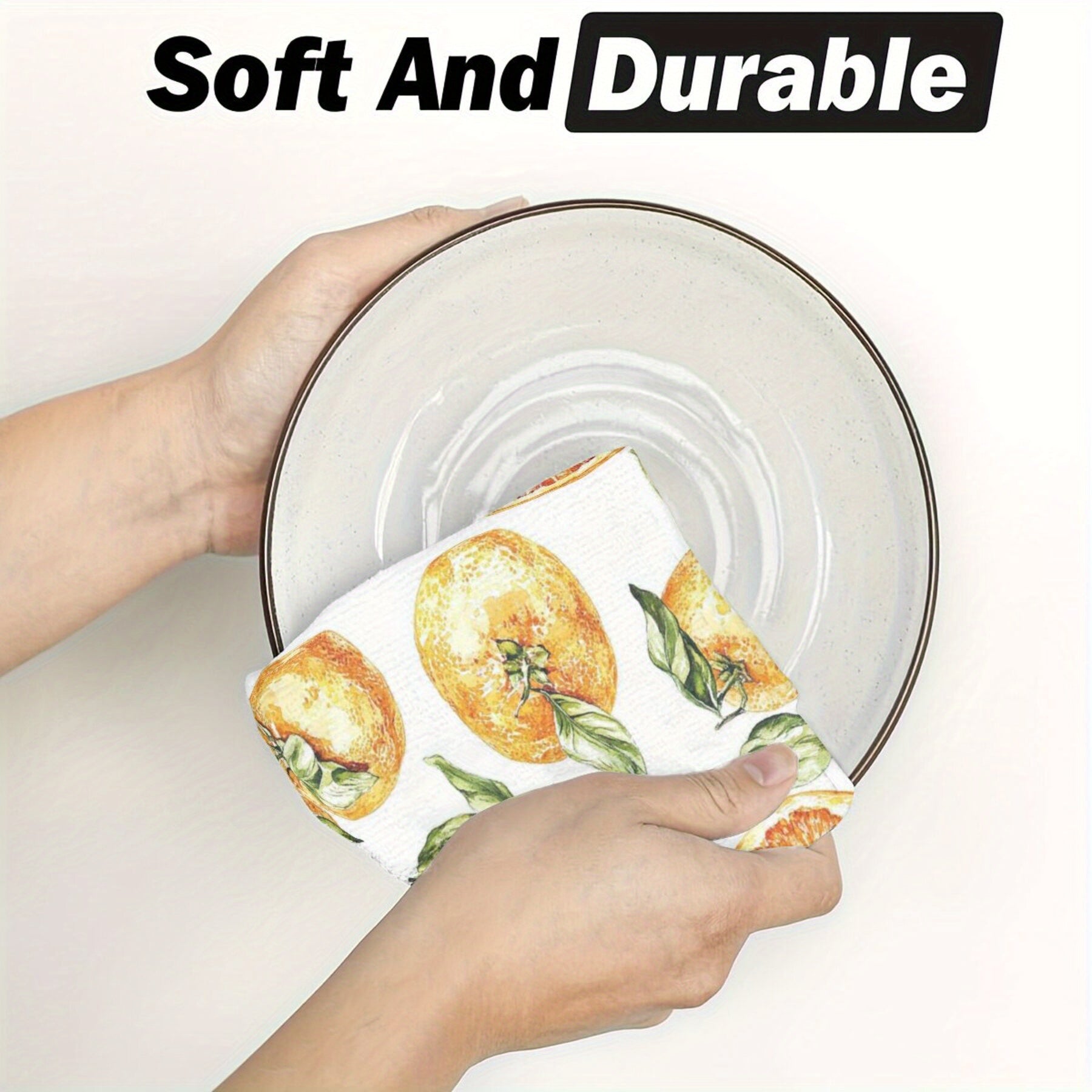 Two Pieces Scouring Pad Dish Cloths for Cleaning and Scrubbing