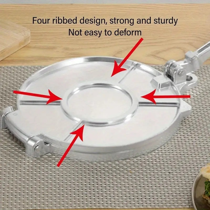 16.51 cm Aluminum-Magnesium Alloy Tortilla Press for Flour Tortillas and Quesadillas