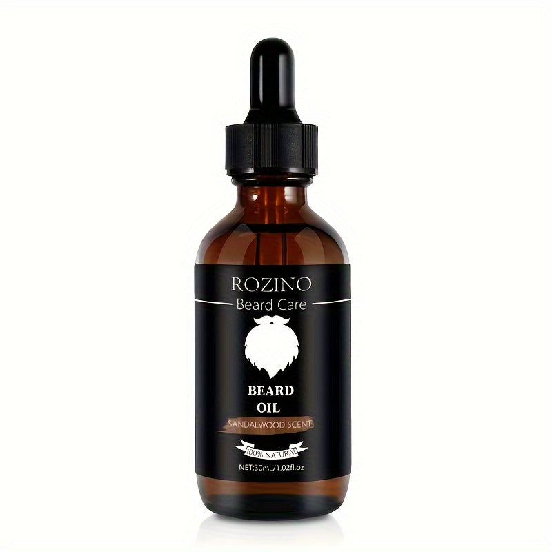 Sandalwood Beard Oil with Glycerin for Moisturizing and Softening Facial Hair