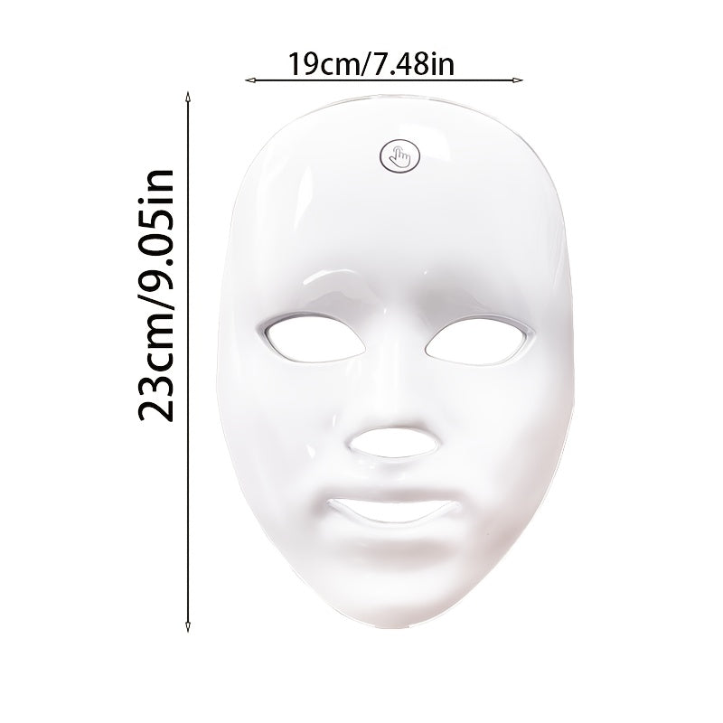7-Color LED yuz maskasi USB bilan qayta zaryadlanadigan teri parvarishi uchun salon yoki uy foydalanishi