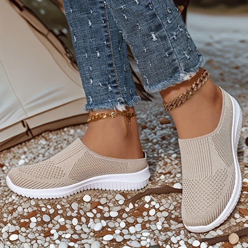 Women's Slip-On Loafers Breathable Fabric PU Sole Casual Spring Summer