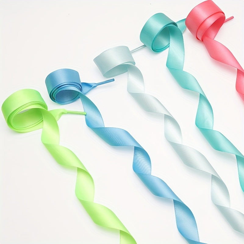 Unisex Polyester Shoelaces Solid Color for Sneakers and Boots