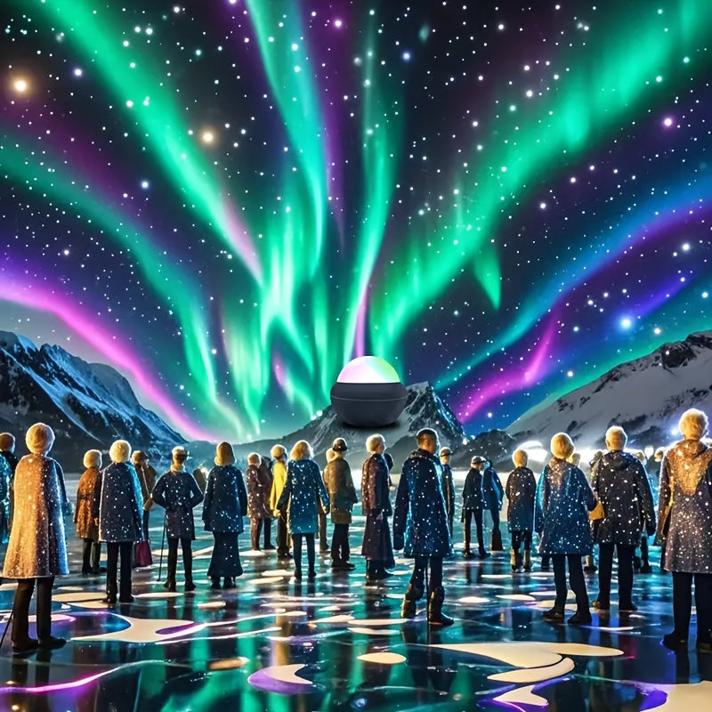 Proyector de cielo estrellado con luces del norte, control remoto para dormitorio y sala de juegos