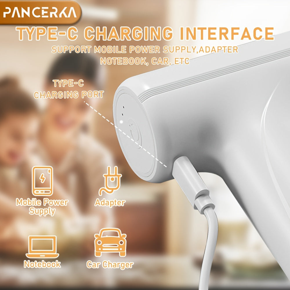 Batidor eléctrico inalámbrico de huevos, batidora de mano recargable, herramienta de cocina compacta