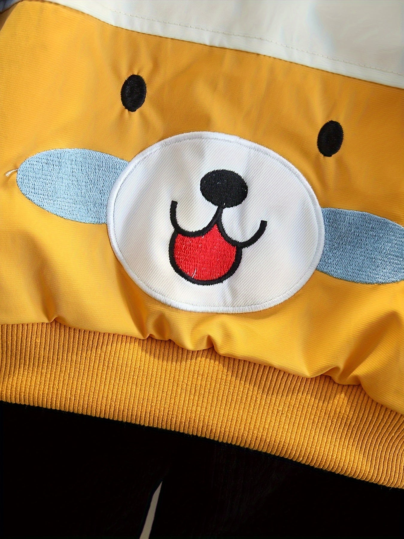 Мужская куртка с капюшоном «Медведь» - Повседневная куртка на молнии, идеальна для весны/осени