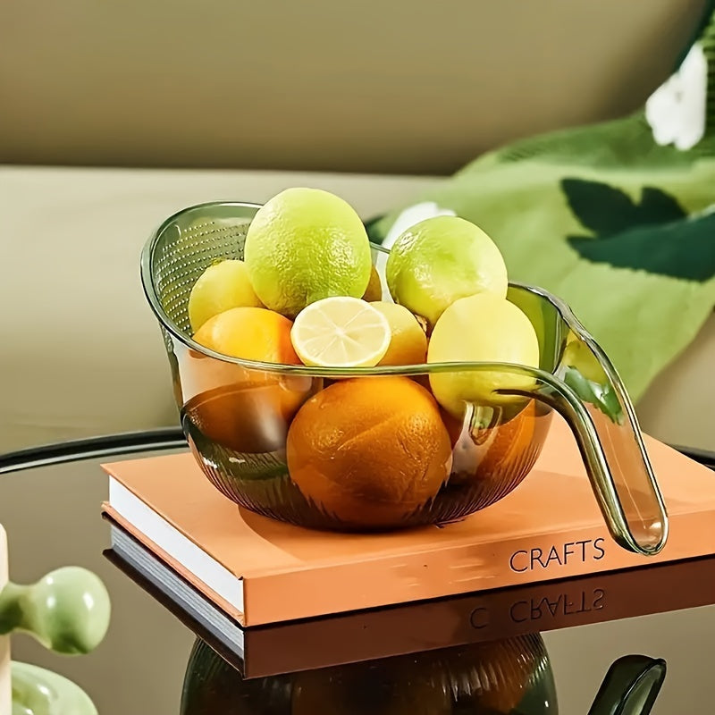 Plastic Kitchen Strainer Basket for Rinsing Grains Fruits and Vegetables