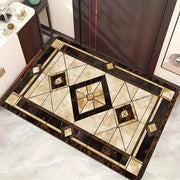 Geometric Pattern Entrance Door Mat Non-Slip Water-Absorbent Dust-Proof