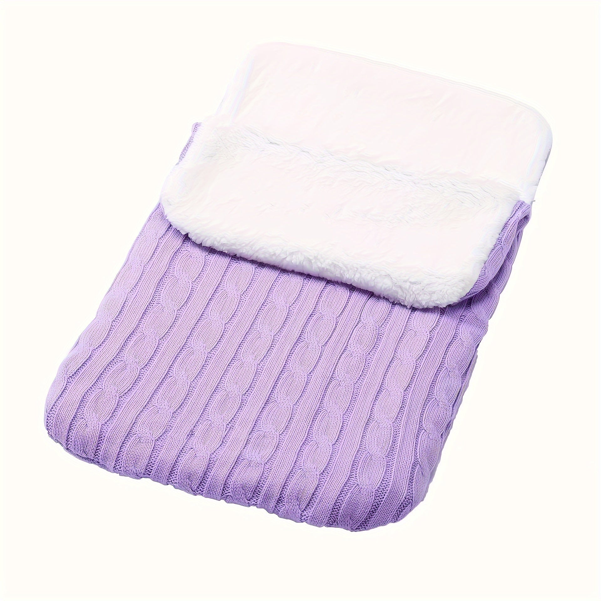 Bolso de punto grueso y cálido, diseño simple y envolvente