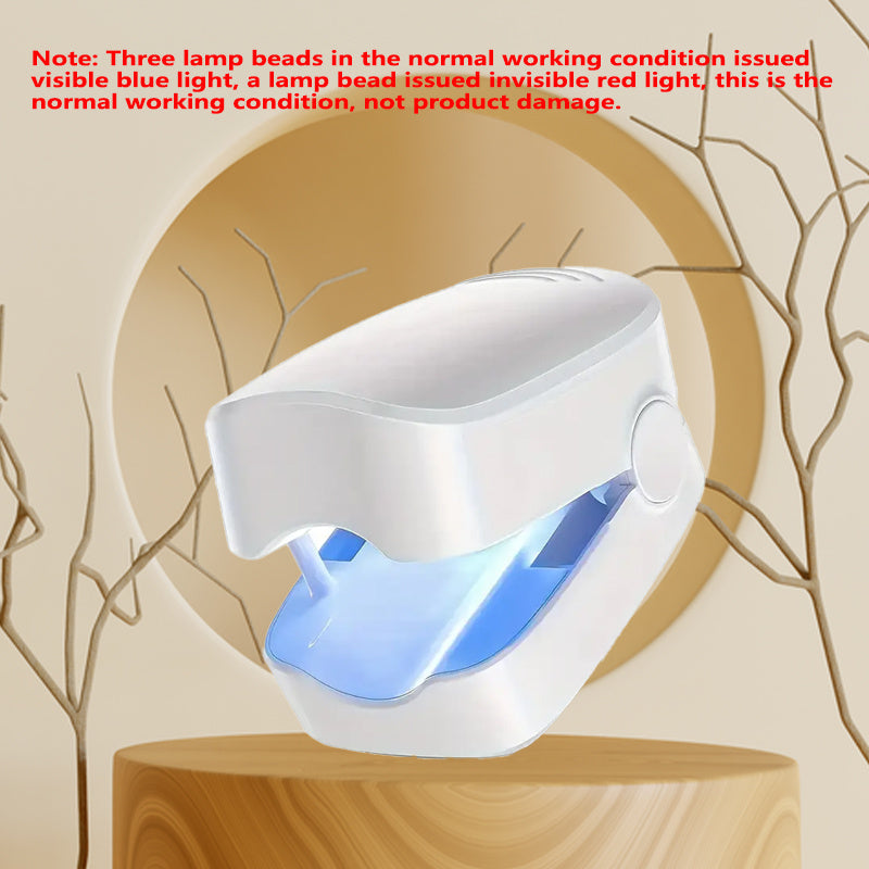 Nail Fungus Cleaning Lamp for Damaged Toenails USB Rechargeable Odorless Low Voltage Nail Care Device