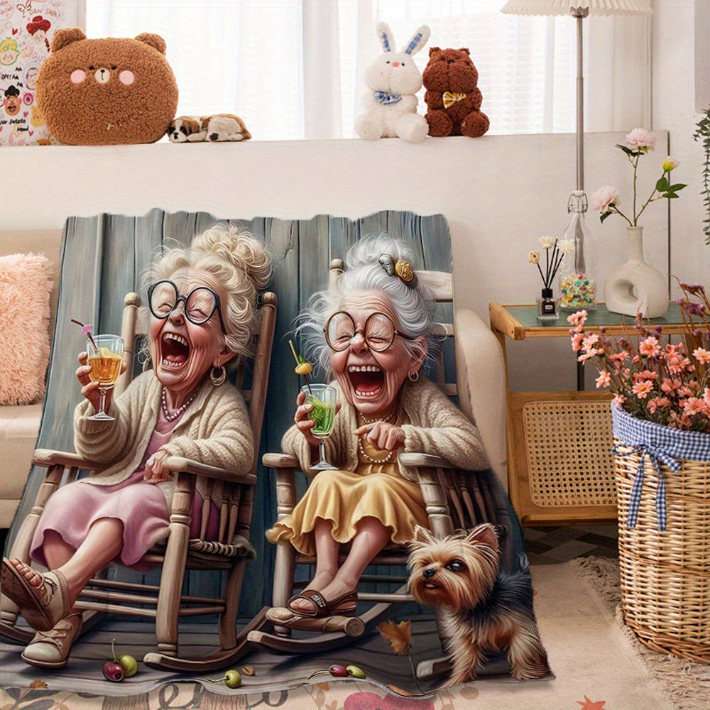 Soft Warm Flannel Throw Blanket for Couch Bed Travel Camping All Seasons