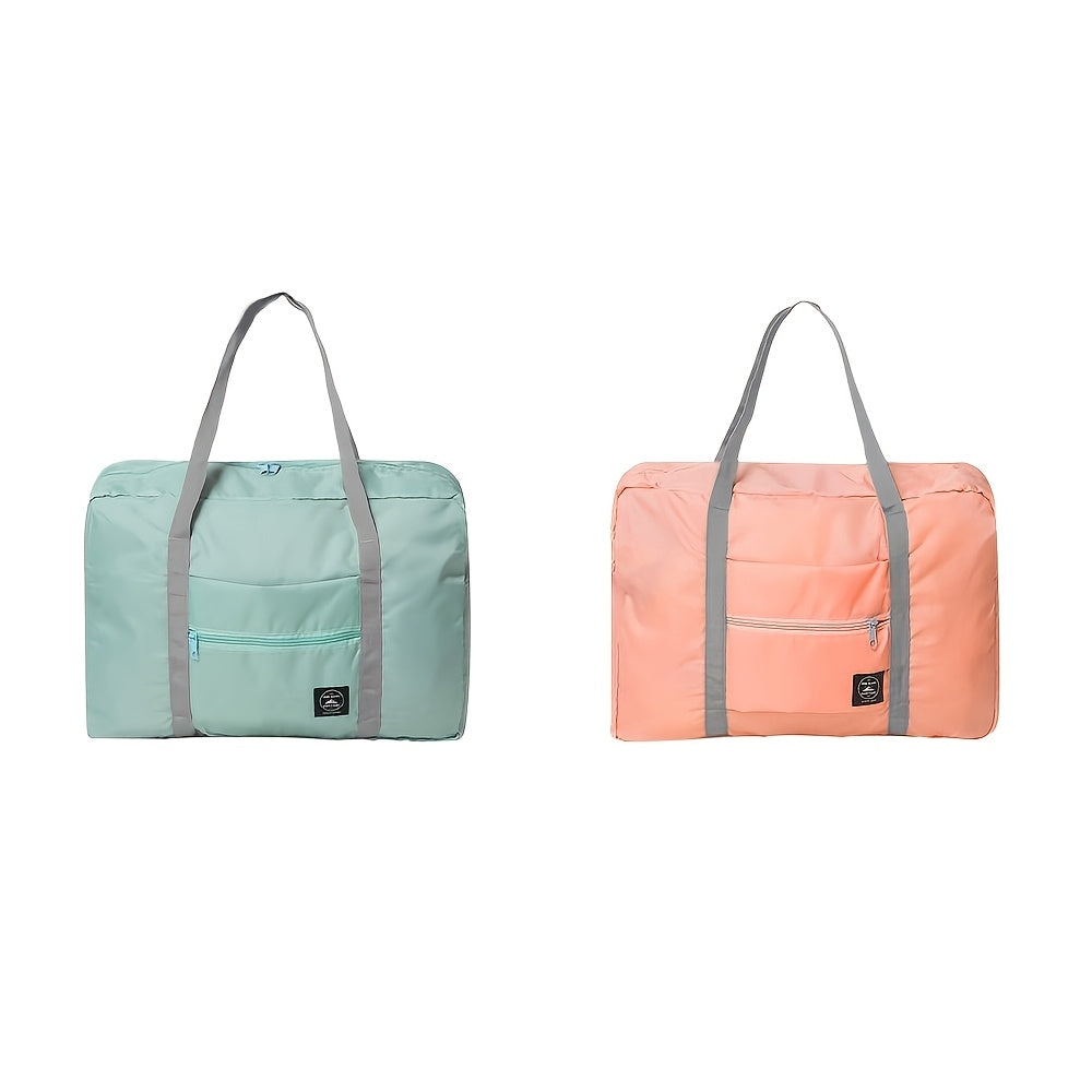 Large Capacity Foldable Polyester Travel Duffel Bag for Gym Sports Weekend Trips