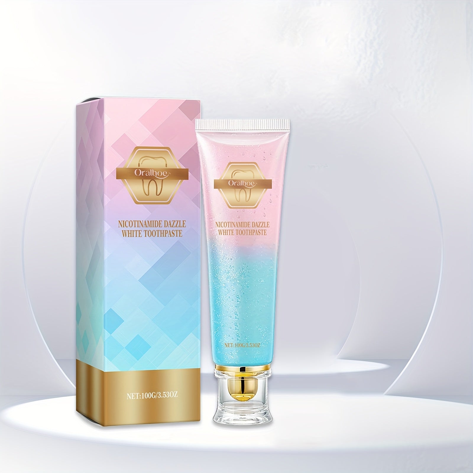 Whitening Toothpaste 100g Deep Clean Fresh Breath Peppermint Aloe