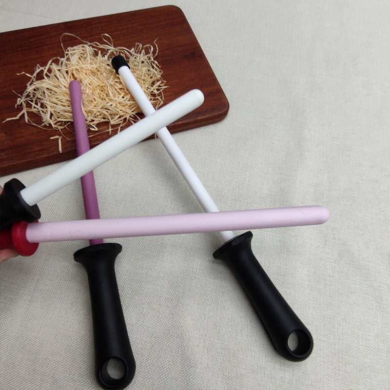 Ceramic Knife Sharpener 10/12 Inch Rod for Fast Sharpening Kitchen Restaurant