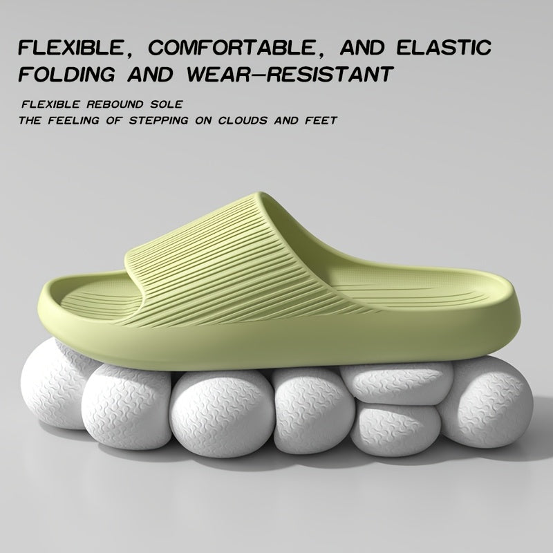 Ayollar uchun EVA slayd sandalki, sirpanmaydigan, ichki va tashqi foydalanish uchun, ochiq uchi, 4 ta rangda