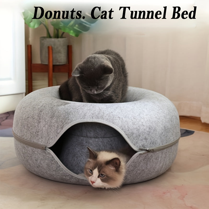 Large Cat Cave Bed for Multiple and Large Cats Indoor Detachable Washable