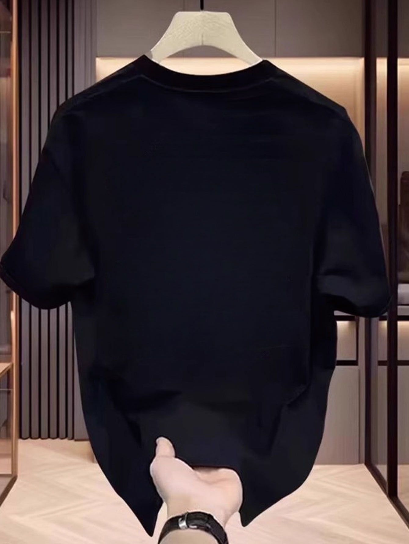 Yoshlar uchun uniseks barg naqshli paxta T-ko'ylagi, yumshoq bo'shliq, biroz cho'ziluvchan va odatdagi kesim.