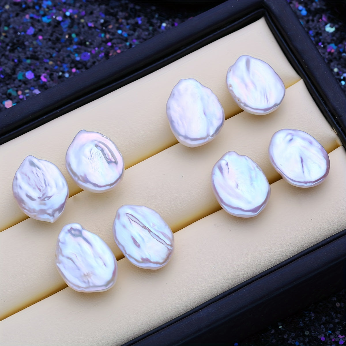 Freshwater Pearl Stud Earrings for Women Modern Baroque Design Suitable for Special Occasions