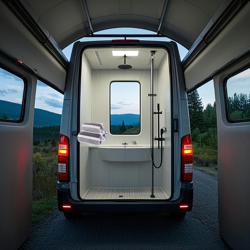 Luxury Striped Bath Towels for RVs Home and Salon Quick-Drying Soft Lightweight