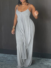 Adult Sleeveless Knit Leisure Suit with Off-Shoulder Solid Color Fall Winter