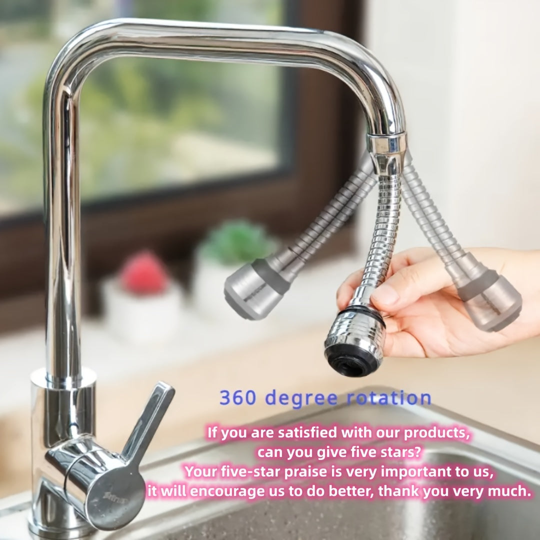 360° Kitchen Faucet Aerator Water Saving Swivel Basin Sink Extender